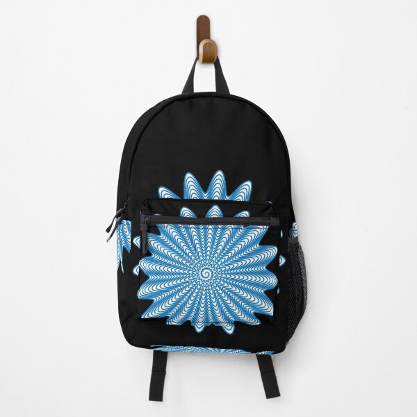 Trippy Decorative Wave Spiral Pattern Backpack