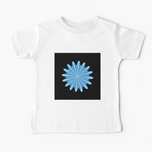 Trippy Decorative Wave Spiral Pattern Baby T-Shirt