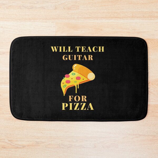 Item preview, guitar teacher pizza designed and sold by SnowballStep.