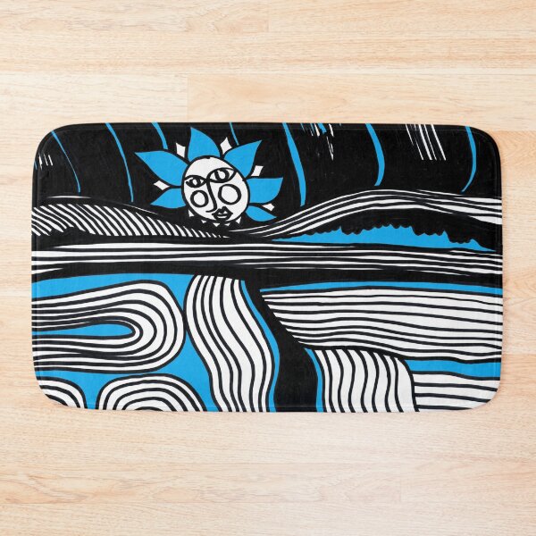 Item preview, Landscape from Piliscsev with Sun on Blue Board designed and sold by Istvan Ocztos.
