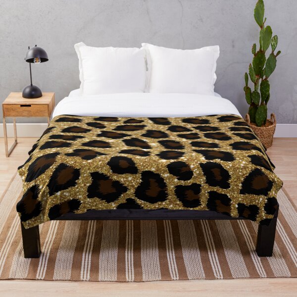 Item preview, Gold Glitter Cheetah Print designed and sold by WOW TeesAndThings.