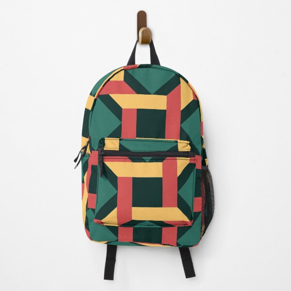 Item preview, Central Square Portuguese Cubic Geometric Pattern (Yellow + Red) designed and sold by Arko Ranger.