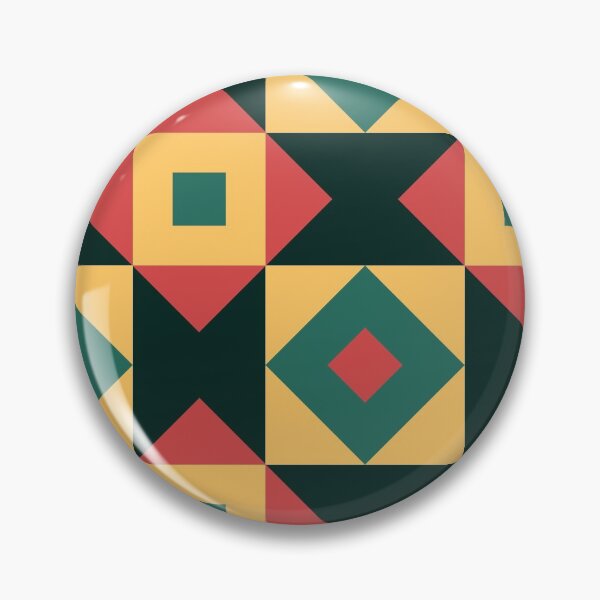 Item preview, Central Diamond Portuguese Geometric Pattern (Yellow + Red) designed and sold by Arko  Ranger.