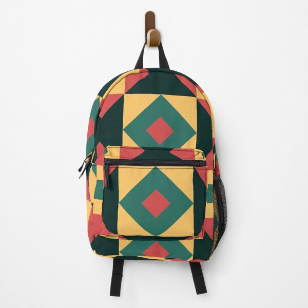Item preview, Central Diamond Portuguese Geometric Pattern (Yellow + Red) designed and sold by Arko Ranger.