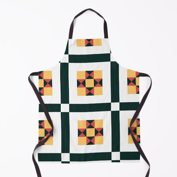 Item preview, Central Cross Portuguese Cubic Geometric Pattern (Yellow + Red) designed and sold by Arko  Ranger.