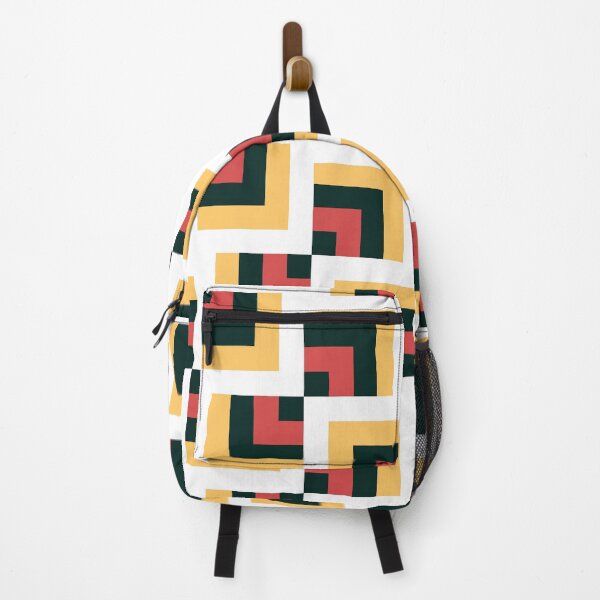 Item preview, Touching Cubes Portuguese Geometric Pattern (Yellow + Red) designed and sold by Arko Ranger.