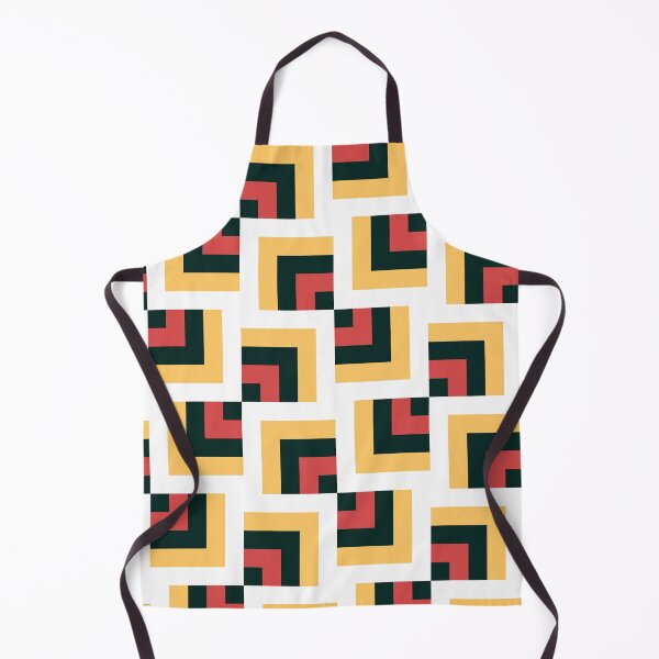 Item preview, Touching Cubes Portuguese Geometric Pattern (Yellow + Red) designed and sold by Arko  Ranger.