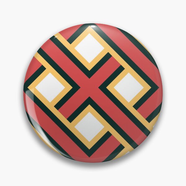 Item preview, Criss Cross Stripes Portuguese Geometric Pattern (Yellow + Red) designed and sold by Arko  Ranger.