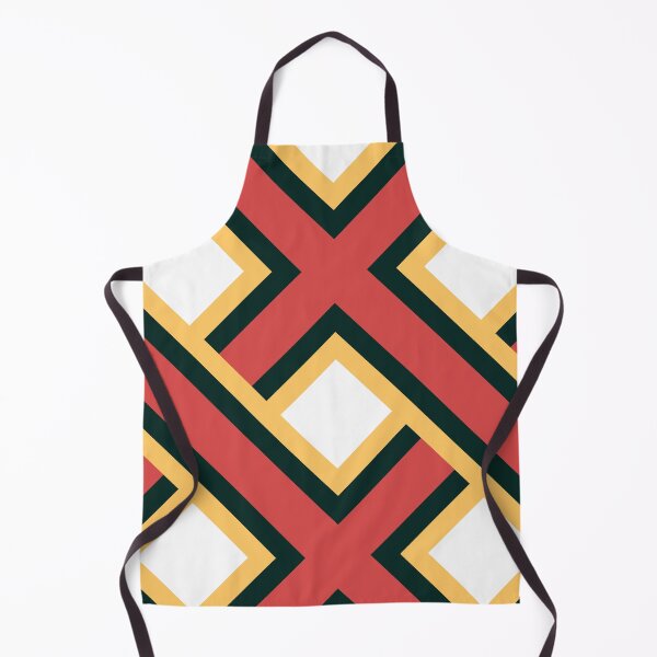 Item preview, Criss Cross Stripes Portuguese Geometric Pattern (Yellow + Red) designed and sold by Arko  Ranger.