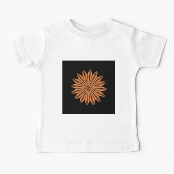 Trippy Decorative Wave Spiral Pattern Baby T-Shirt