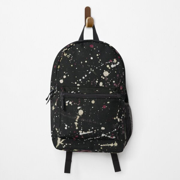 Item preview, Splatter / dripping in gold and red tones on a black background designed and sold by nabeArtist.