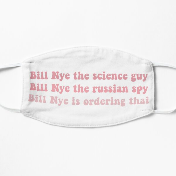 Bill Nye Face Masks Redbubble - bill nye the meth guy roblox id