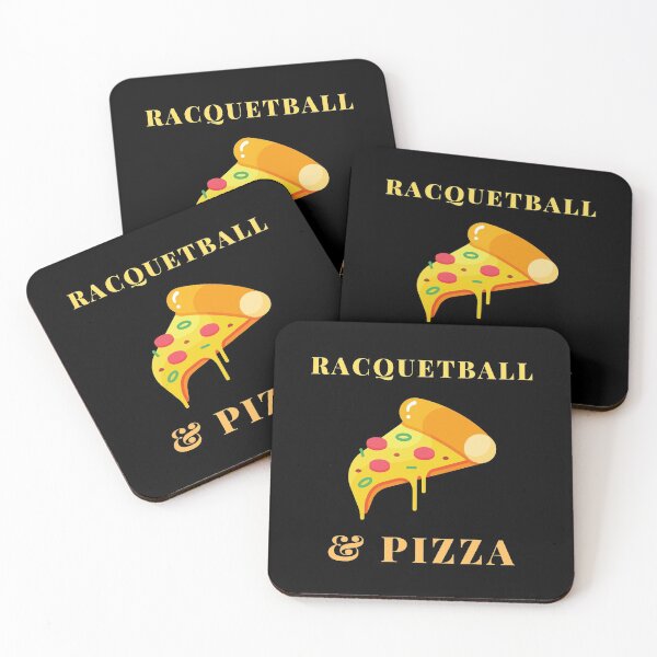 Item preview, racquetball and pizza designed and sold by SnowballStep.