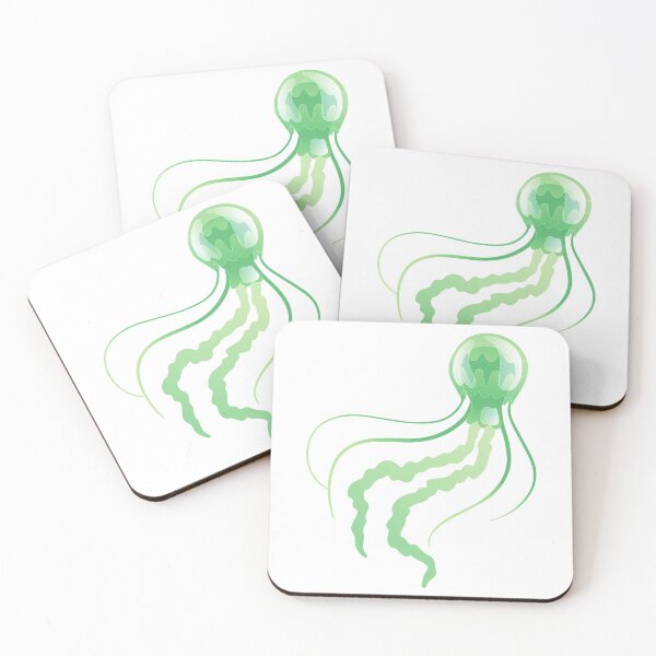 Item preview, Green Jellyfish Underwater Marine Animal  designed and sold by treasure-crafts.
