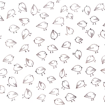 Artwork thumbnail, Bird Doodle pattern by RapiLoco