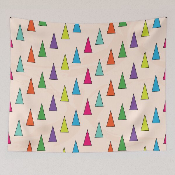 Item preview, Colorful abstract triangles pattern designed and sold by sigdesign.
