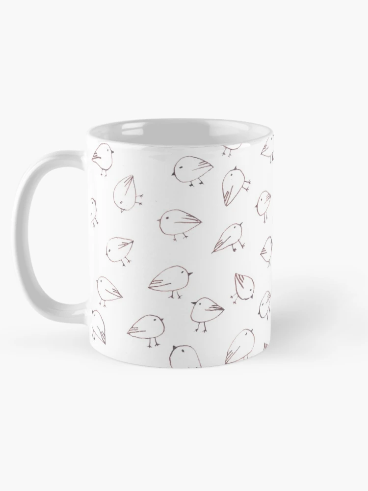 Thumbnail 5 of 6, Coffee Mug, Bird Doodle pattern designed and sold by RapiLoco.