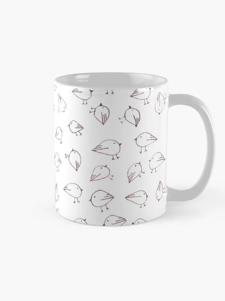 Thumbnail 3 of 6, Coffee Mug, Bird Doodle pattern designed and sold by RapiLoco.
