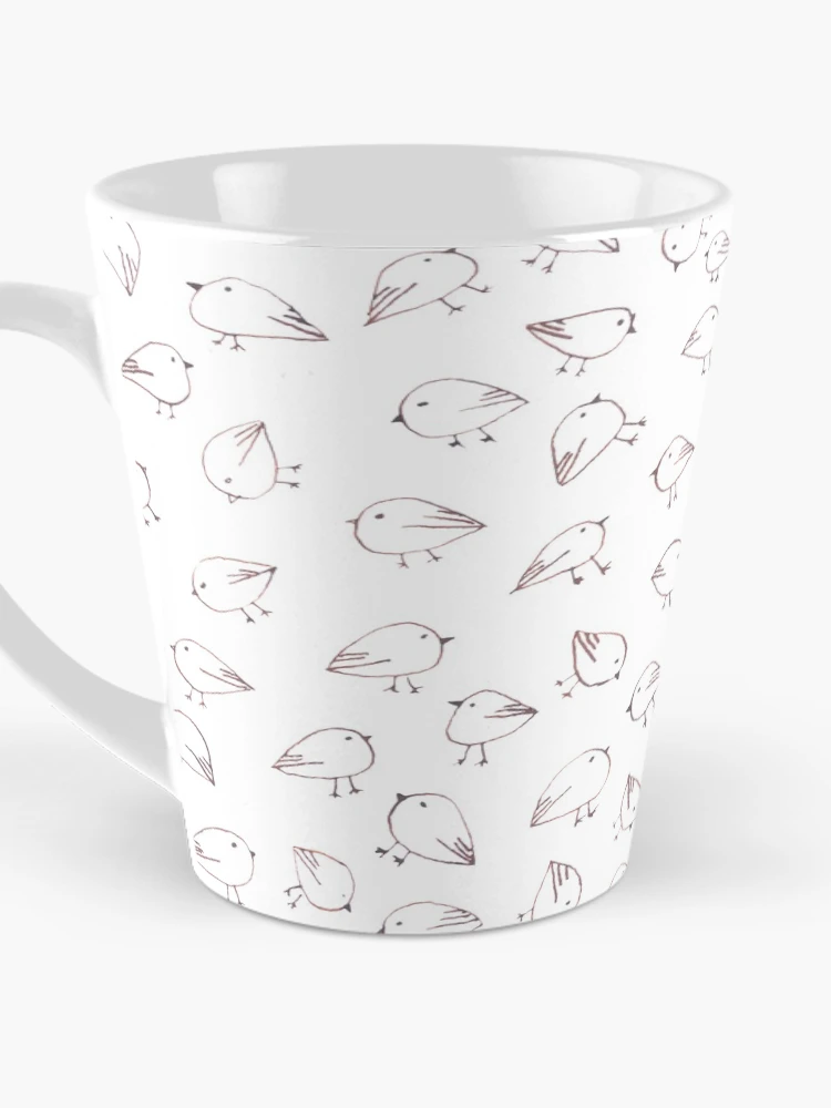 Thumbnail 3 of 4, Coffee Mug, Bird Doodle pattern designed and sold by RapiLoco.