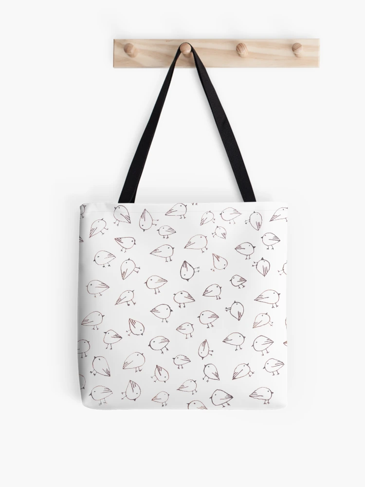 Thumbnail 1 of 2, Tote Bag, Bird Doodle pattern designed and sold by RapiLoco.