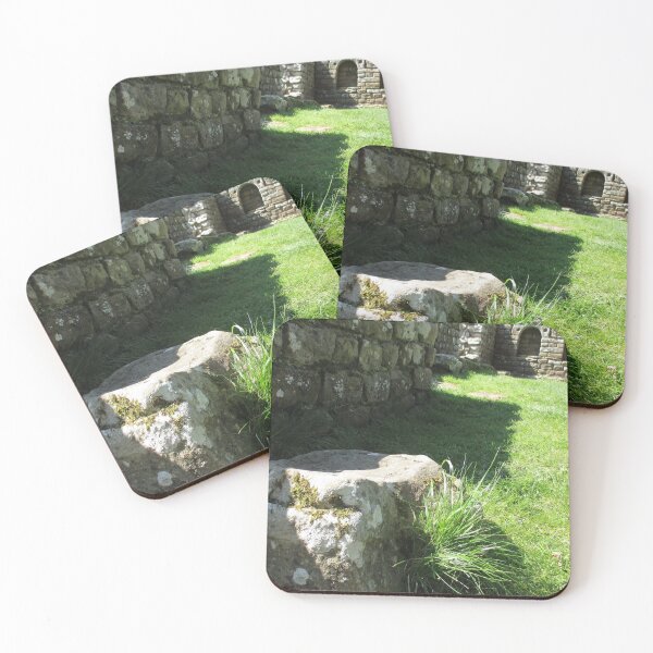 M.I. #114 |☼| Ground Rock Perspective (Hadrian's Wall) Coasters (Set of 4)