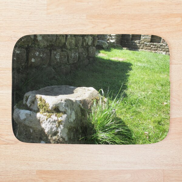 M.I. #114 |☼| Ground Rock Perspective (Hadrian's Wall) Bath Mat