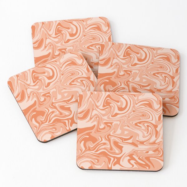 Item preview, Abstract peachy marble swirl  designed and sold by Cosmic Detour .
