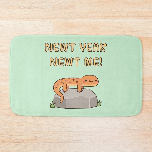 Item preview, Cute Newt Year Newt Me New Year Pun designed and sold by rustydoodle.