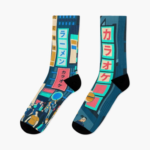 Item preview, Japanese Busy Street At Night designed and sold by Vector Scout Lab.
