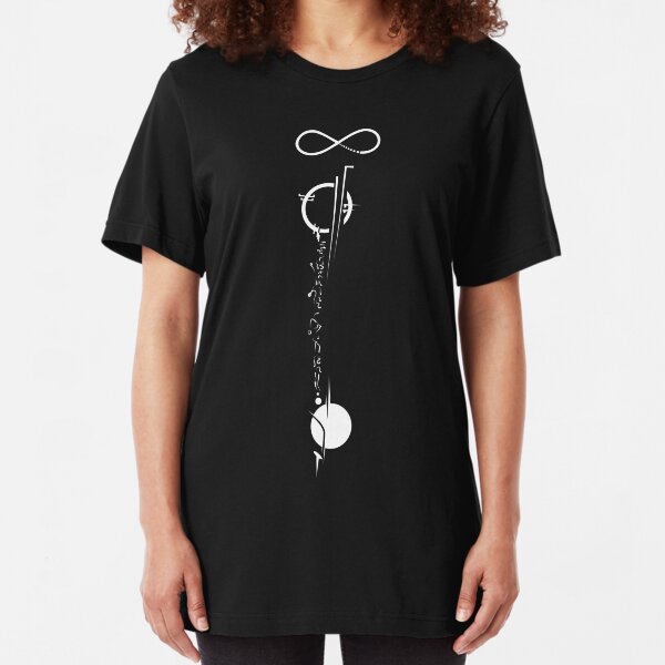Commander Tattoo - White Design Slim Fit T-Shirt