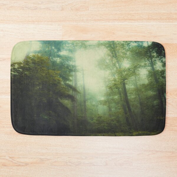 Item preview, Gentle Woodlands - Misty Forest on a Summer Morning designed and sold by Dyrk Wyst Redbubble Shop.
