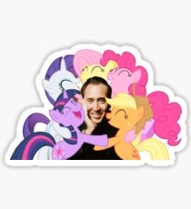 Nic and His Girls Sticker