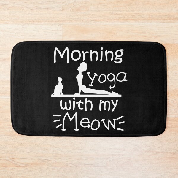 Item preview, Morning yoga with my meow yoga cats designed and sold by Graciouss.