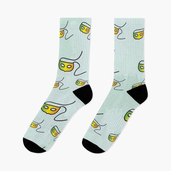 Item preview, Green Yellow Orange masks pattern designed and sold by sigdesign.