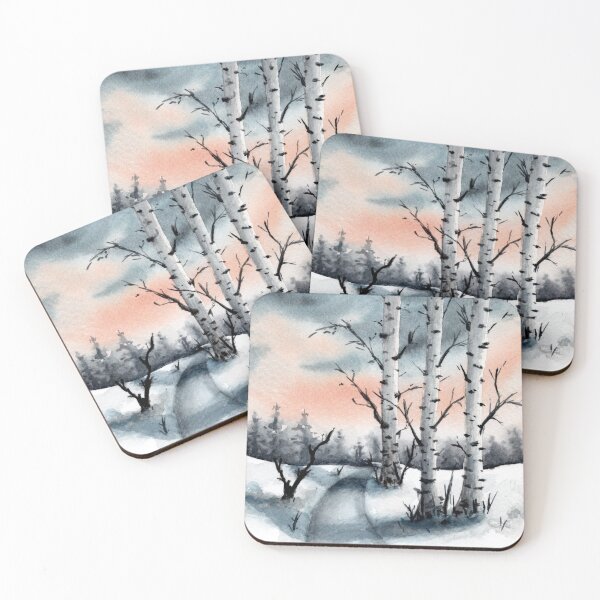 Item preview, Birchtrees in the Snow Landscape designed and sold by Pattokarts.