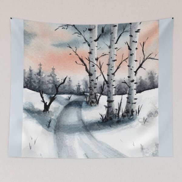 Item preview, Birchtrees in the Snow Landscape designed and sold by Pattokarts.
