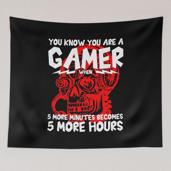 Item preview, You Know You Are A Gamer, Funny Gaming Skull Quote Gift Idea designed and sold by AS-Shirts.
