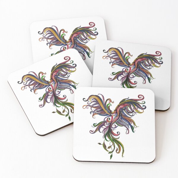 Item preview, Colorful Phoenix in Flight designed and sold by KhadijaFakhri.