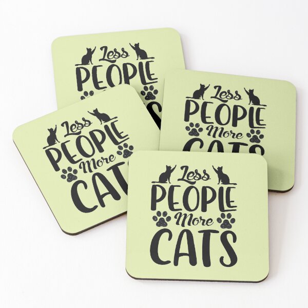 Item preview,  Less people more cats  designed and sold by Suzie-Mara.