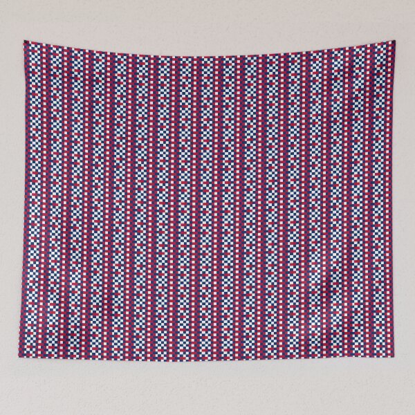 Item preview, 4th of July Independence Day Patriotic American Flag Pixel Red White and Blue Designs Camouflage Repeating Retro Vintage Offset Patterns designed and sold by TeachUrb.
