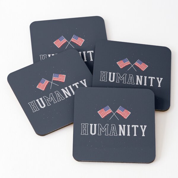 Item preview, HUMAN UNITY American Flag designed and sold by badCasperTees.