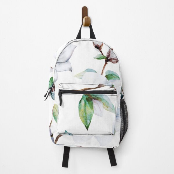 Item preview, White Magnolia flower pattern designed and sold by LouBaas.