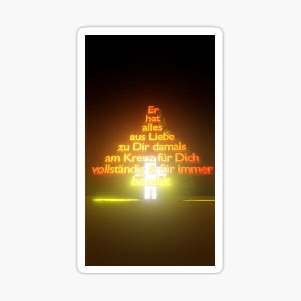 Subsequent gift under your Christmas tree Glossy Sticker