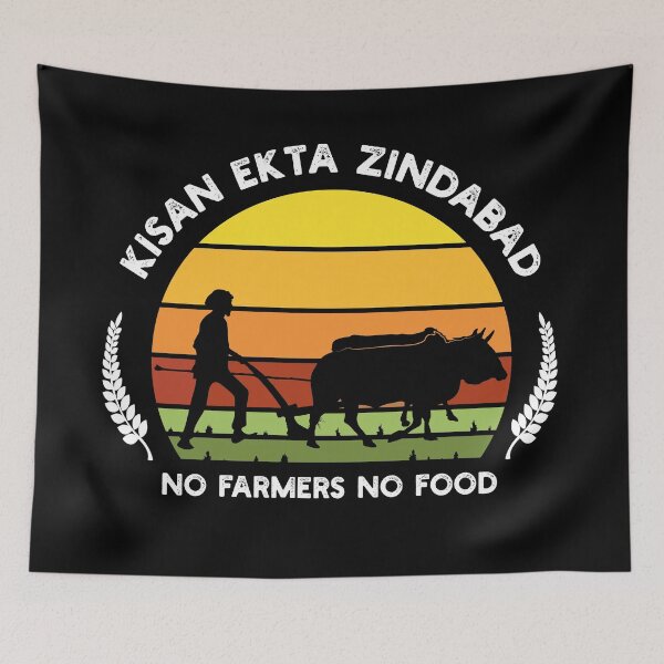 Item preview, kisan ekta zindabad - no farmers no food designed and sold by dimitriblur.