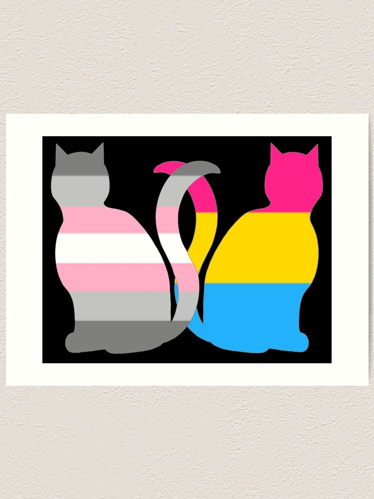 Pansexual Demigirl Pride Cats Art Print For Sale By Shaneisadragon Redbubble 8385