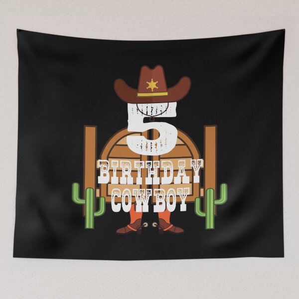Item preview, 5th Birthday Cowboy Kid 5 Years Old Rodeo Lover Party product designed and sold by Grabitees.