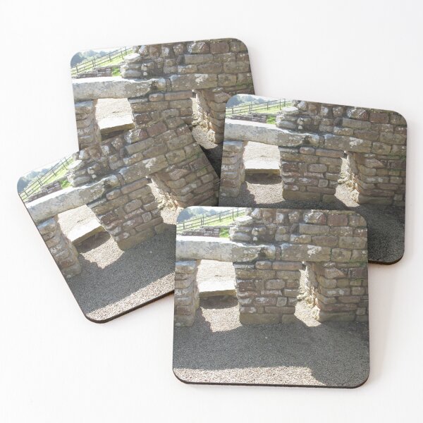 M.I. #115 |☼| Rocks And Bricks - Shot 14 (Hadrian's Wall) Coasters (Set of 4)