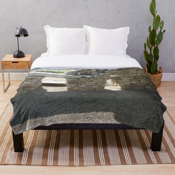M.I. #115 |☼| Rocks And Bricks - Shot 14 (Hadrian's Wall) Throw Blanket