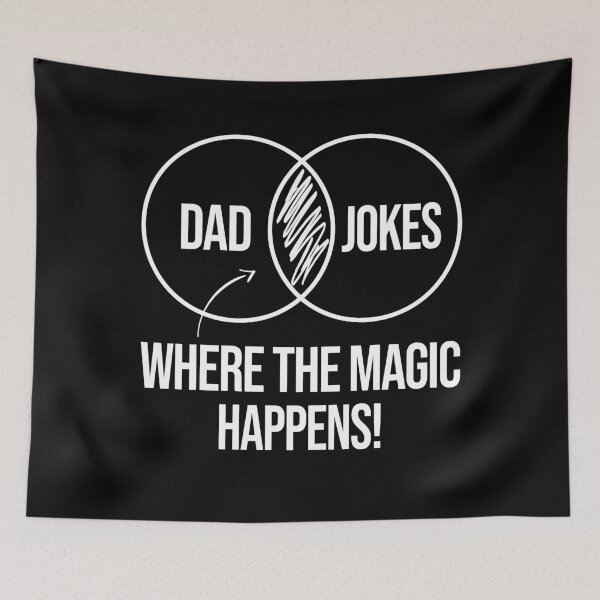 Item preview, Dad Jokes Where The Magic Happens Funny Dad Jokes Gift designed and sold by honeyandcotton.