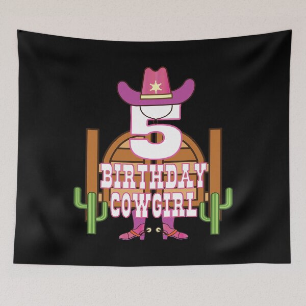 Item preview, 5th Birthday Cowgirl 5 Years Old Girl Rodeo Lover Party design designed and sold by Grabitees.